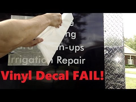 How to Put Vinyl Decals on Trailer/Car/Truck