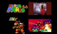Mix of 4 videos from youtube : screaming mario and bosette