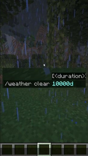 How to disable rain in Minecraft for good ☔ #shorts