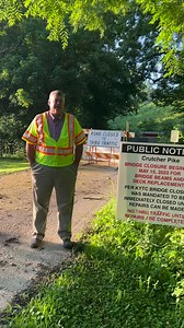 ⚠️Crutcher Pike Bridge construction begins today⚠️ Scott Shepherd, Road Supervisor, gives an update as we get started on this critical project for the safety of area residents. Thank you for your patience and support in getting this improved and re-opened. | Madison County, KY