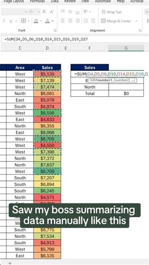 Summarizing Data Manually Like This | Pivot Table In Excel | Excel Tips 😱 #excel #thegktech