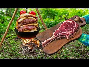 Campfire Meat & Potato Tower – Authentic Bushcraft Cooking