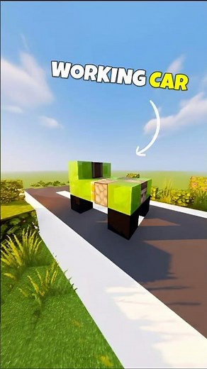 Easy to build Working Car in Minecraft! #Minecraft #MinecraftBuilds