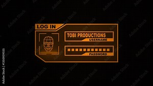 Typing user id and password log in close up Hacker gets access, typing a password, Log in to your account.