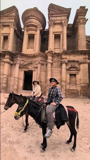 Petra, Jordan - Petra's The Monastery (Ed-Dier / El-Deir / Ad Deir / Ad-Dayr / AlDayr) - vertical
