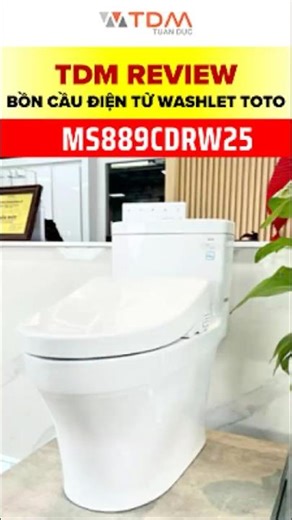 TDM.VN | Review of TOTO MS889CDRW25#XW and MS889DRW25#XW electronic toilets with TCF34461GAA lid,...