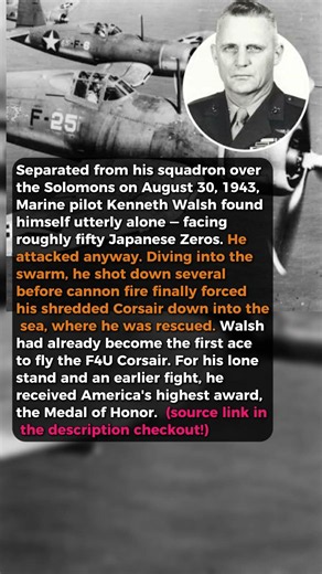 One Corsair Took On Fifty Enemy Fighters Alone #short #history #ww2