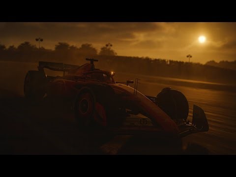 Charles Leclerc ferrari sunset lap at COTA