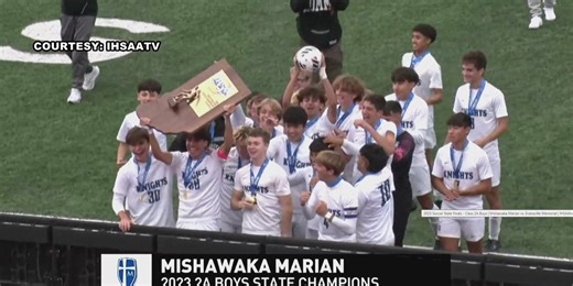 Marian boys soccer gets redemption, wins Class 2A state championship