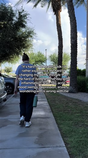 what would you rather have? ⬇️ changing your diet is hard. but living every day wondering why your body feels like it’s falling apart? that’s a different kind of hard. and i got to a point where i couldn’t choose that version anymore. when i finally started eating in alignment with my biology and removed the foods from my diet that were inflaming me, everything changed… and for the first time in YEARS, i actually felt in control of my body again. if you’re tired of choosing the “hard” that keeps