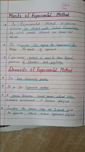 B.ED.NOTES.EXPERIMENTAL METHOD OF STUDYING HUMAN BEHAVIOUR./EDUCATIONAL PSYCHOLOGY.