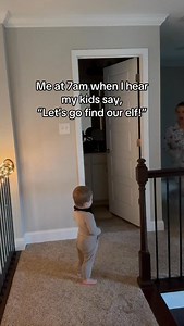 Elf on the shelf is fun in theory... until you keep forgetting to move him at night 🎄😂 #momlife #elfontheshelf #elfontheshelfideas #momhumor #motherhood | Laura Elizabeth Graham