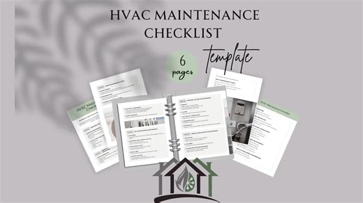 Hvac Inspection Checklist, Hvac Maintenance Checklist Template, HVAC Checklist, Hvac Contract, Air Con Inspection, Furnace Checklist, Canva - Etsy