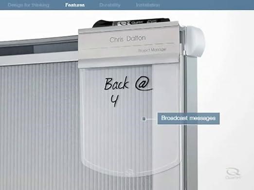 Quartet Workstation Privacy Screen, 64\" x 38\", Cubicle, Office, Aluminum Frame (WPS2000)