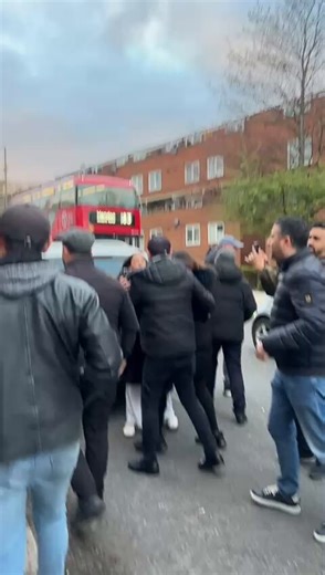About 40 vile pro Palestinian protesters descended upon Hendon, NW London to shout “genocide” at the local Jewish community.Police turned up as local residents came out and police marched them to Hendon Central tube.Around 40 police officers were needed for these scum heads.