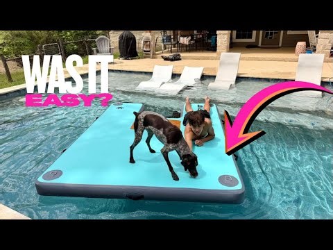 Inflatable Floating Dock with Ramp for Dogs & Adults #ad