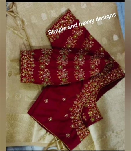 simple and heavy designs with stitching one store rjy pilla all in one ladies boutique work 💙🤩