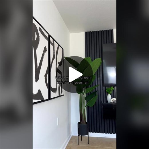 Black, White & Green Interior Design Ideas