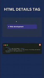 HTML DETAILS TAG | HTML CSS #css #html #tutorials