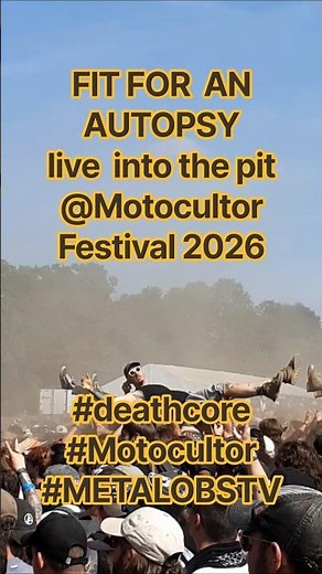 FIT FOR AN AUTOPSY live ‪@MotocultorFestProd‬ 2026 #deathcore #ffaa #motocultor #metalobstv