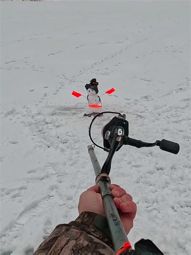 Impaled My Fishing Buddy!! ☃️ #outdoors #fyp #foryou #fishing #fish | Fishing