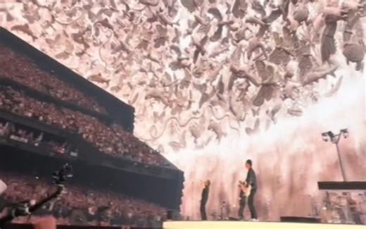 u2乐队在拉斯维加斯的神级场面