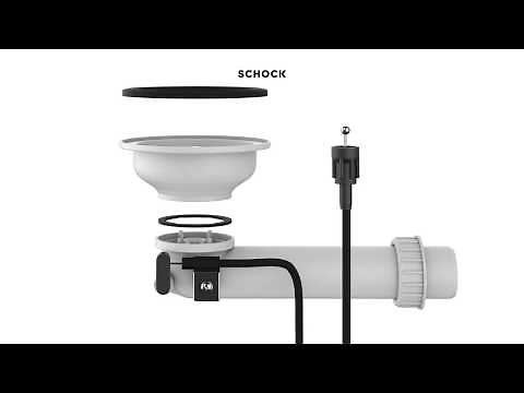 Schock Spüle - Montage der Ablaufgarnitur 629871