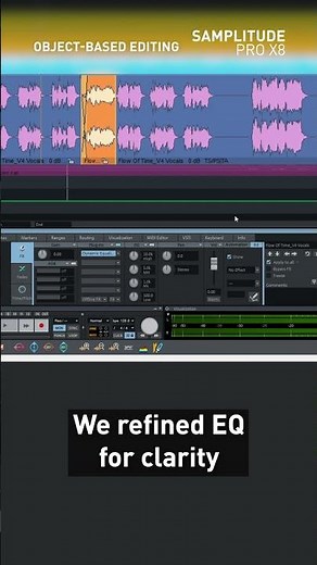 Samplitude Pro X8: Object-Based Editing