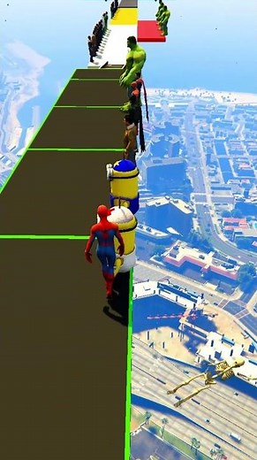 GTA 5 Epic Ragdolls | Spider-Man PUSHES Everyone – New Giant Ramp! (Ep. 7)