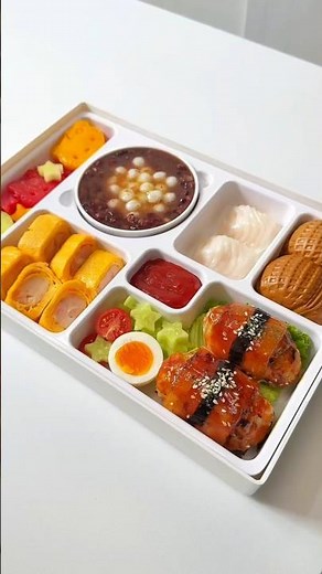 Pack a Fall-themed bento for my sister to take to school 🍁🥢 #fall #food #asmr #bentobox