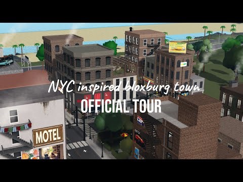 Official final tour of my New York City inspired Bloxburg town + town layout | 2.4 million