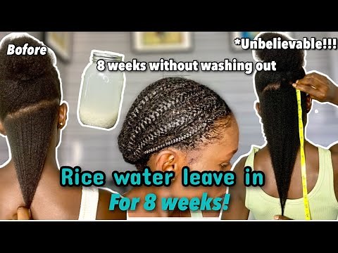 Shocking results!!! RICE WATER FOR 2 WEEKS! Grow thicker & longer hair *before & after results*