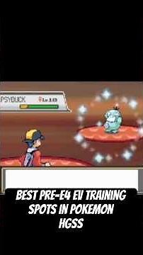 Best EV training spots in Pokemon Heartgold Soulsilver before E 4 #hgss #soulsilver #shinypokemon