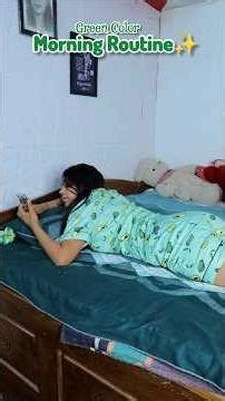 Green color moring routine✨️ #trending #youtube #ytshorts #skincare #youtubeshorts #shorts #short