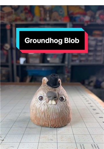 Create a Fun Groundhog Blob with Air Dry Clay
