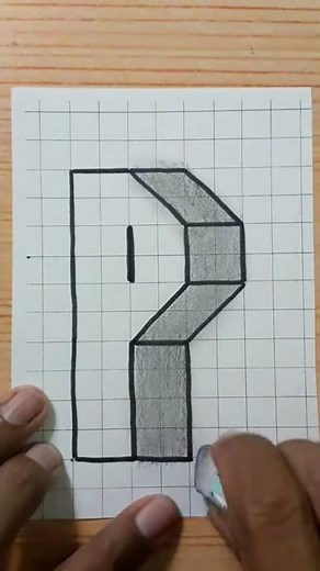 Simple 3d Drawing Letter P / How To Draw Easy Art For Beginners
