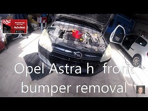 Opel Astra H (2004–2009) front bumper removal