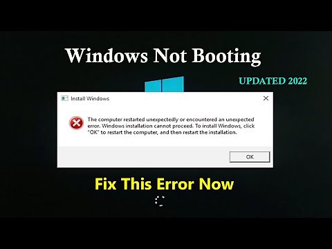 The computer restarted unexpectedly or encountered an unexpected error SOLUTION on Windows 10