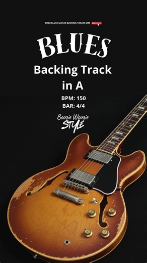 Backing Track in A Boogie Woogie 150 BPM