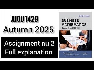 Aiou 1429 solved assignment 2 Autumn 2025 |aiou assignments|1429 assignment |autumn 2025
