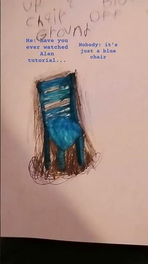 you sure it's just a blue chair #alantutorial#drawing#bluechair#blueobject