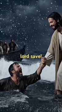 Peter stepped out of the boat. He walked on water. Then he made one mistake and started to sink.