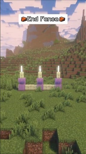 How to Build an Aesthetic End Fence in Minecraft! 💜🌌