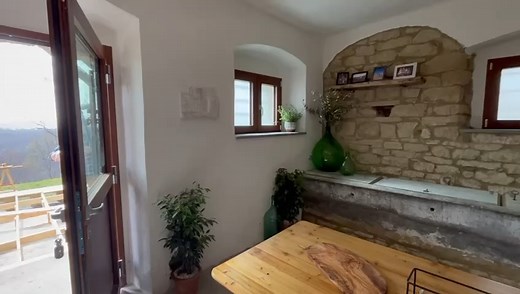 Maine Cabin Masters: Building Italy The completed family room (with some behind-the-scenes shots in the background). Only 5 more days until the season finale, set those reminders! #MaineCabinMasters #kennebeccabincompany #BuildingItaly #Family #Italy | Maine Cabin Masters