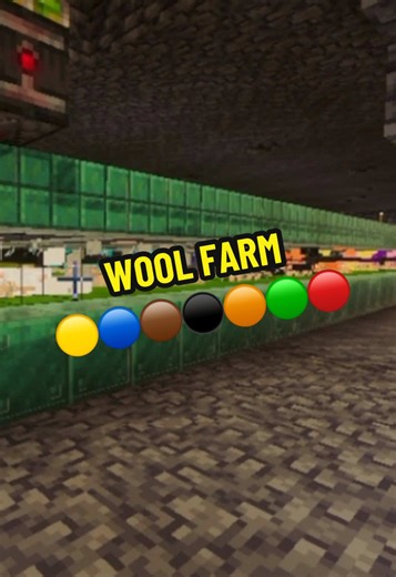 Build a 16 Color Wool Farm in Minecraft Clock Craft SMP