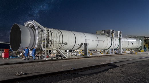 全球最强固推-SLS（太空发射系统）固体燃料助推器地面试车震撼画面