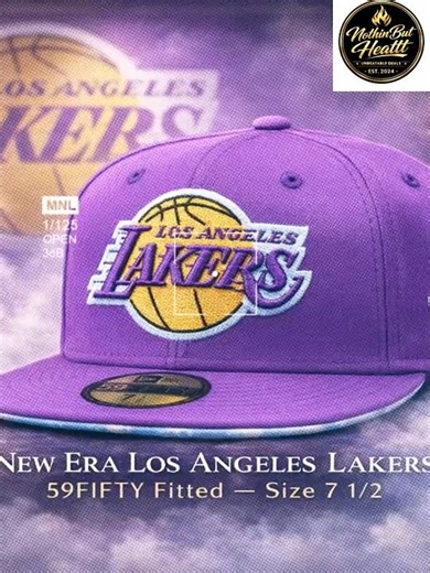 Kobe Bryant Love #24 LA Lakers New Era 59FIFTY Fitted Hat 7 1/2 Purple Cloud