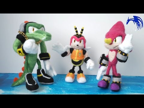 Felting Team Chaotix Compilation | Sonic the Hedgehog Vector Espio Charmy