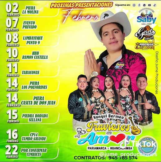 Diseño Flayer para la agrupación musical TRAVIEOS DEL AMOR 📸 jume producciones 935384823 #reelsvideoシ #reelsvideoシ #seguidoresdestacados #CumbiaSanjuanera #marketingdigital #Todos