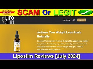 Liposlim Reviews (July 2024) - Is Lipo Slim A Scam Or Legit Product? Find Out! Product Review